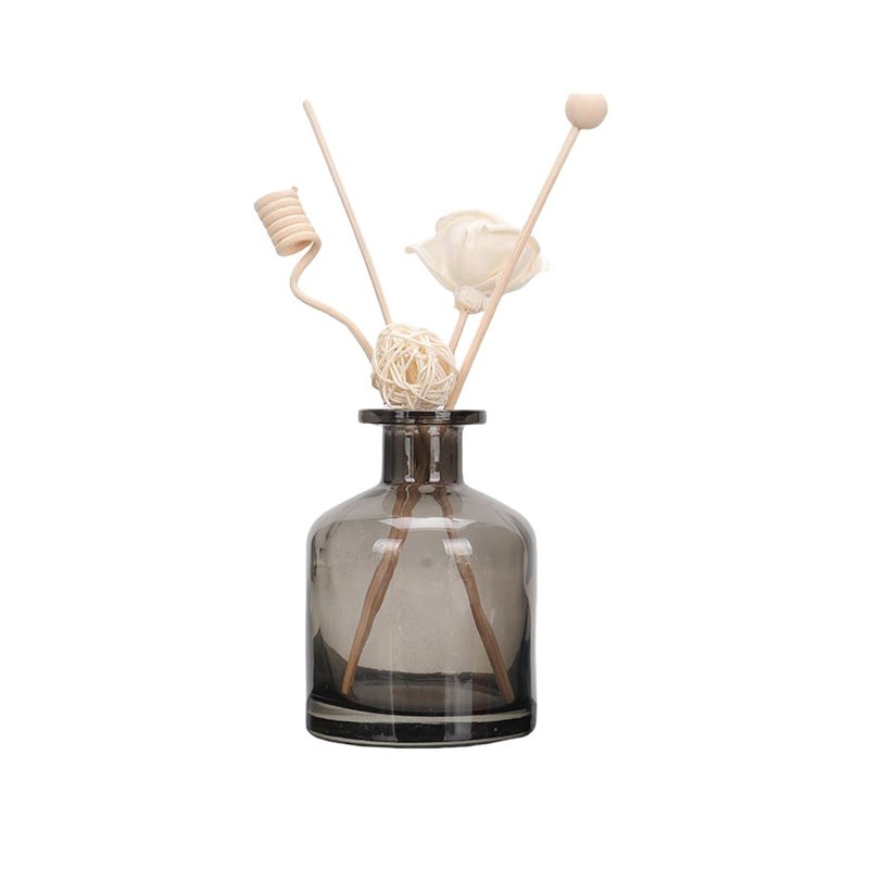 150ml 5oz Glass Diffuser Bottles Refillable Empty Aromatherapy Essential Oil Containers for DIY Reed Diffuser Sets Home Fragrance Decor (No Stick)